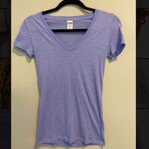 Pastel Purple PINK Victoria Secret Short Sleeve XS Tee Shirt